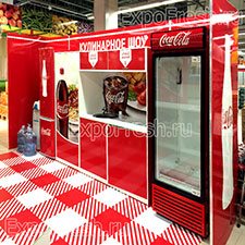 Стенд Кока-Кола для кулинарного шоу в ТЦ Вэй Парк.